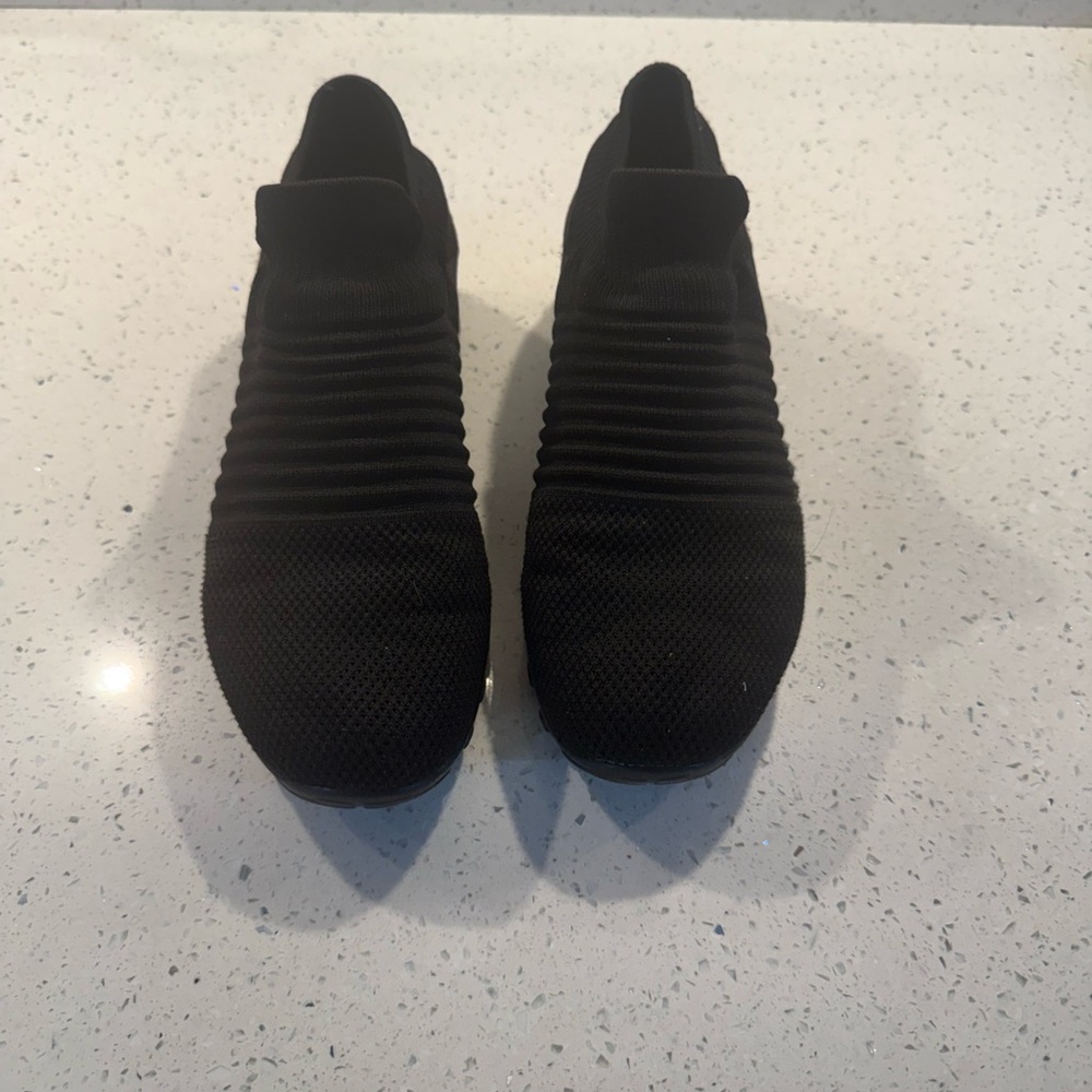 Black Slip-On Sneakers